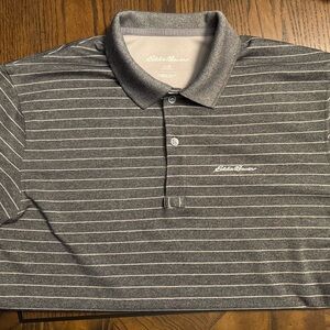 Eddie Bauer Striped Men's Polo Shirt - M
